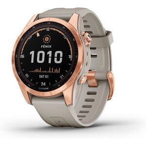 Garmin Fenix 7S Smartwatch - Copper and Beige